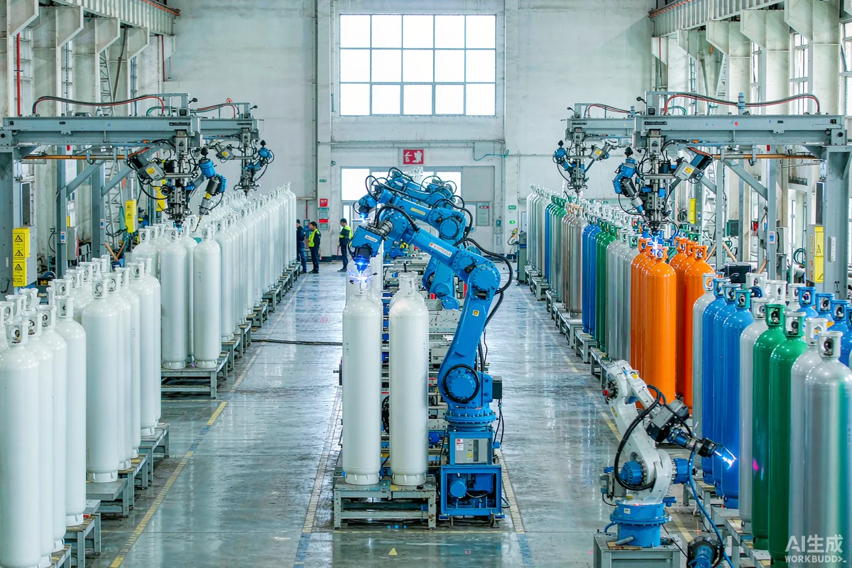 Global Cylinder LPG factory in Cixi Ningbo China - GLOBAL CYLINDER-M5 production line