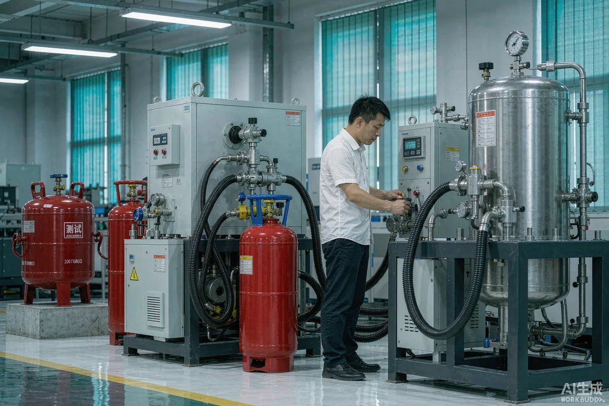 GLOBAL CYLINDER-M5 hydrostatic pressure test and quality inspection ISO 9001 certified
