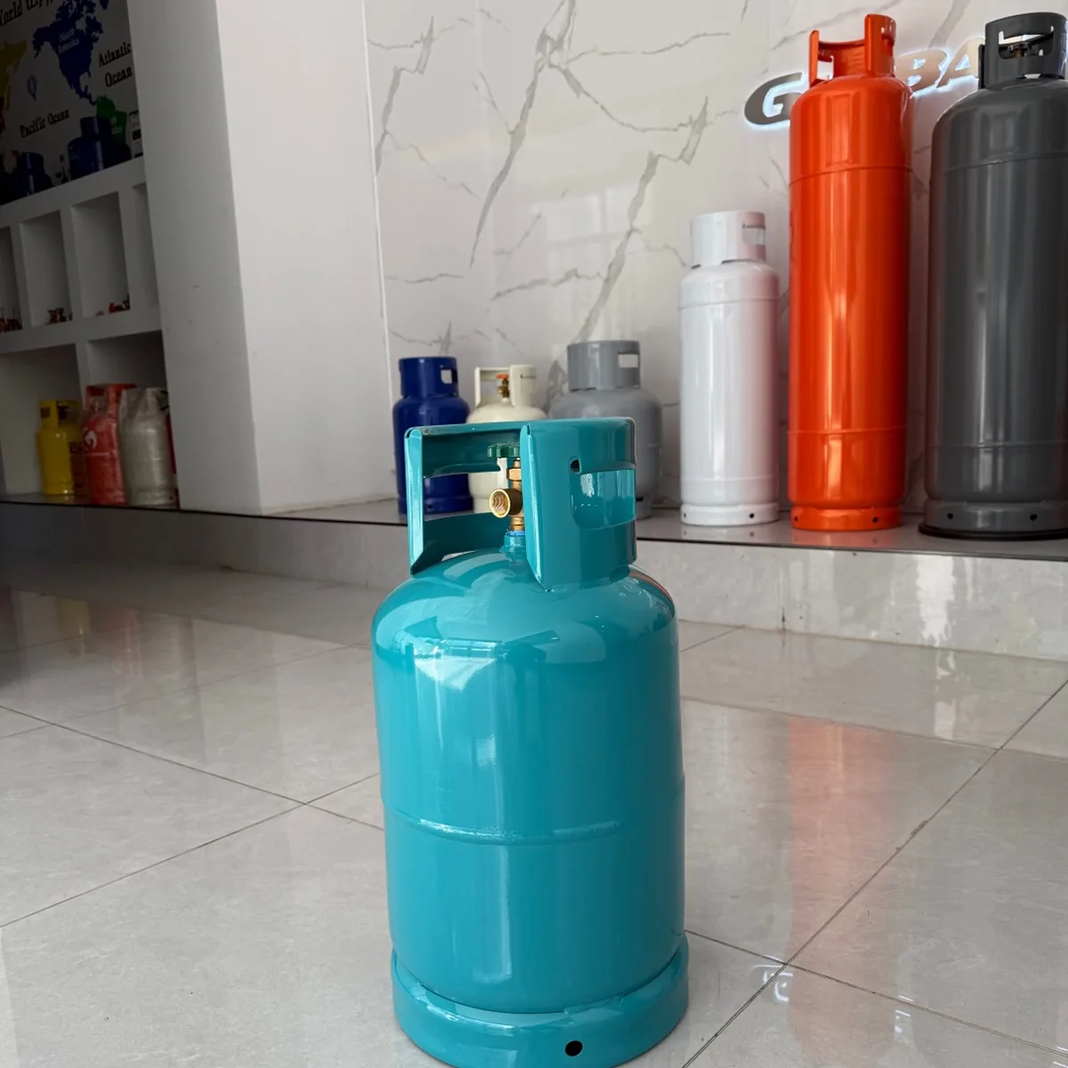12.5kg Lake Blue LPG Cylinder — West Africa - West Africa - Ningbo factory Made in China wholesale