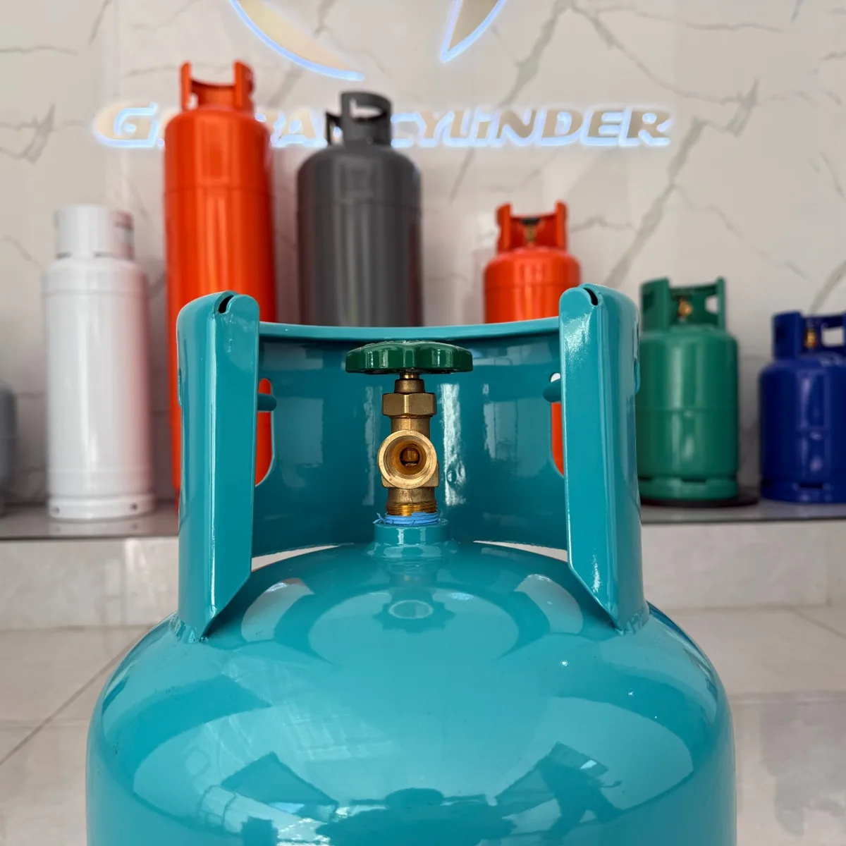 12.5kg Lake Blue LPG Cylinder — West Africa - West Africa - Ningbo factory Made in China wholesale