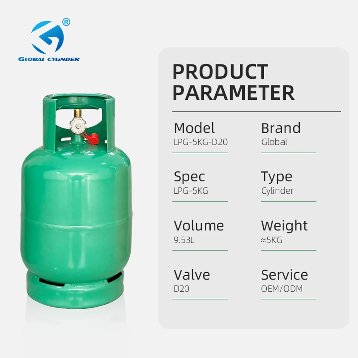 4kg Green LPG Cylinder - LPG - Ningbo factory Made in China wholesale