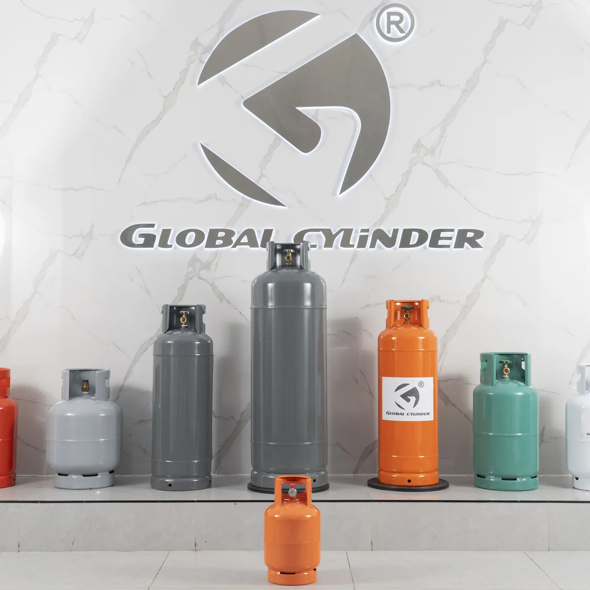 9.5L 4kg Mini LPG Cylinder - Orange for Africa and Latin America - Ningbo supplier Made in China LPG gas cylinder wholesale