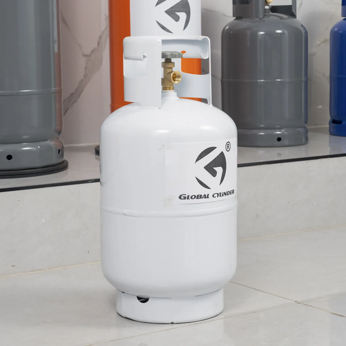 26.5L 25 lbs (11.3 kg) LPG Cylinder - White for Americas Caribbean - Ningbo supplier Made in China LPG gas cylinder wholesale