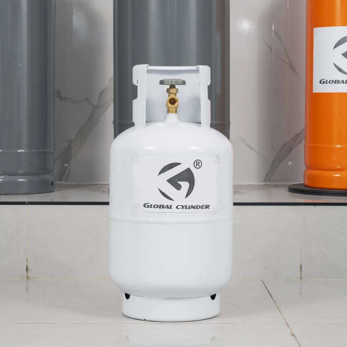 26.5L 25 lbs (11.3 kg) LPG Cylinder - White for Americas Caribbean - Ningbo supplier Made in China LPG gas cylinder wholesale