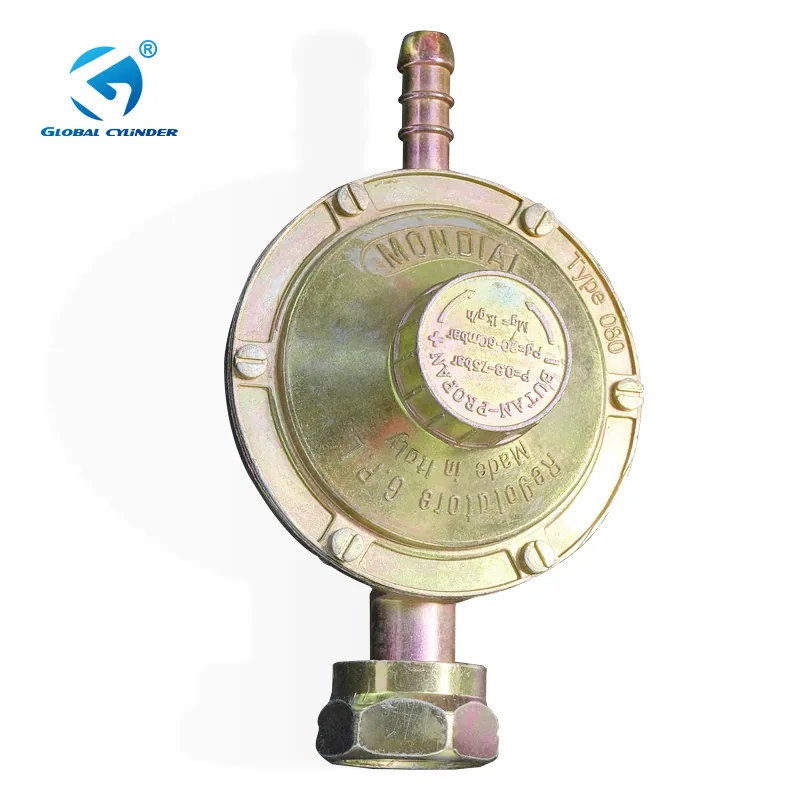 Middle East LPG Gas Regulator with Gauge (F-75) - Ningbo factory Made in China wholesale